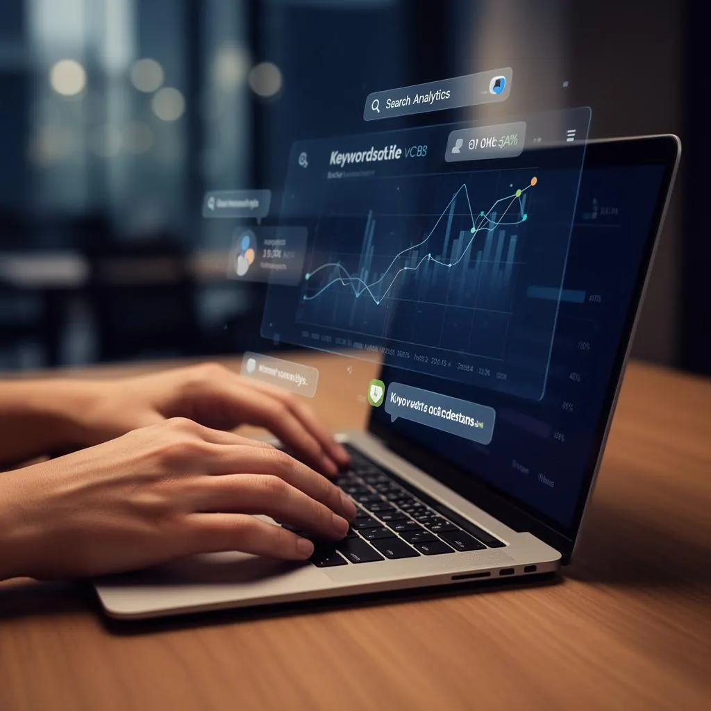 SEO analytics dashboard with AI search overlays